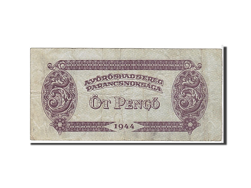 Banconote, Ungheria, 5 Pengö, 1944, MB