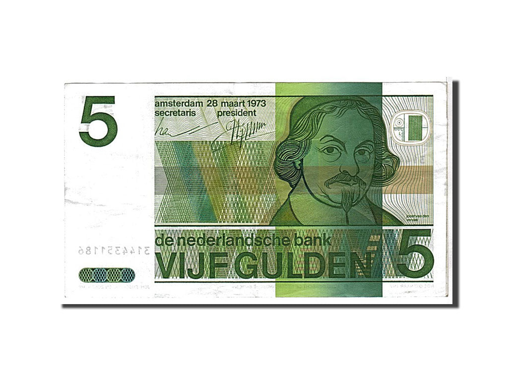 Netherlands, 5 Gulden, 1973, KM #95a, EF(40-45), 3144351186