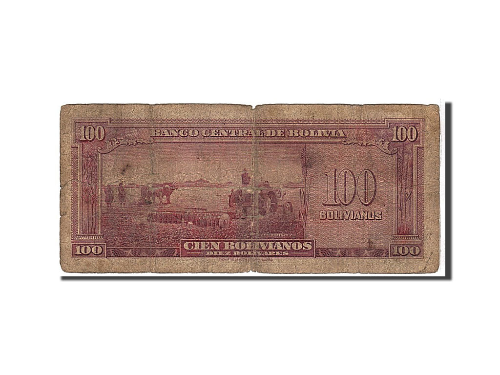 Bolivie, 100 Bolivianos type 1945