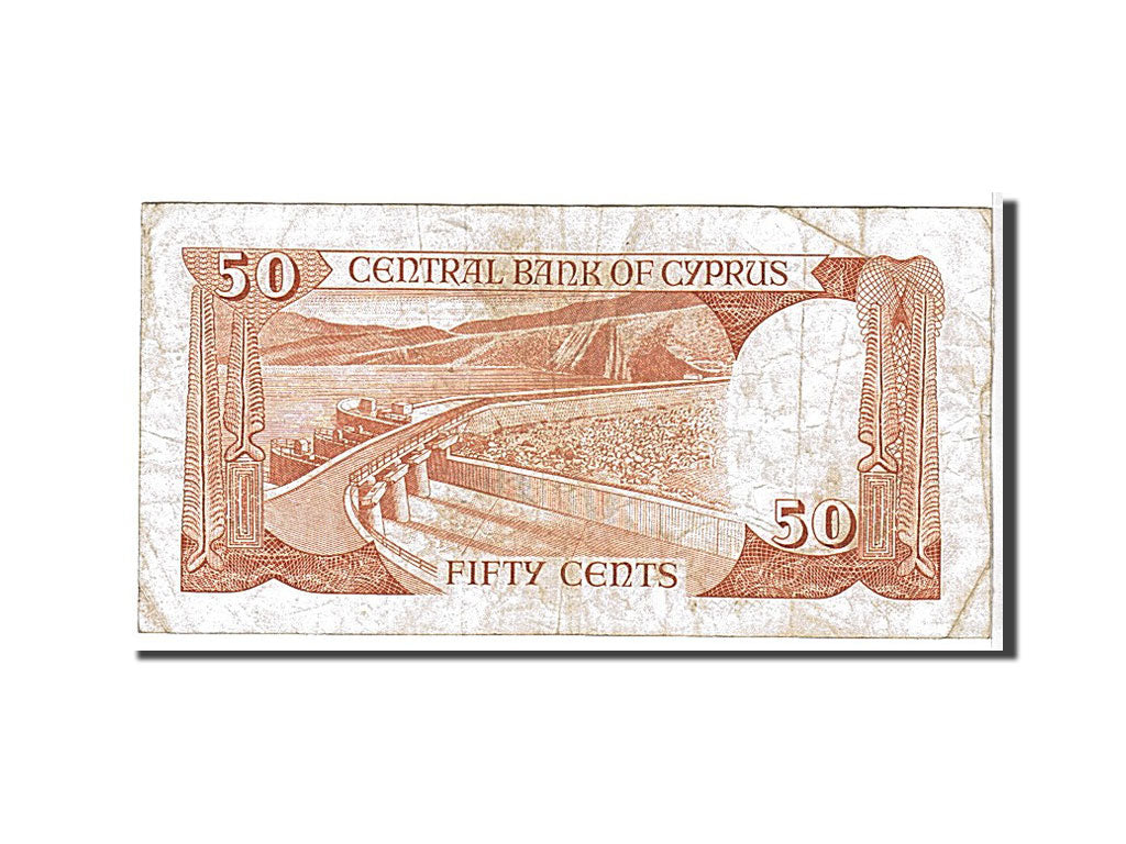 Cyprus, 50 Cents, 1988, KM #52, VF(20-25), M425132