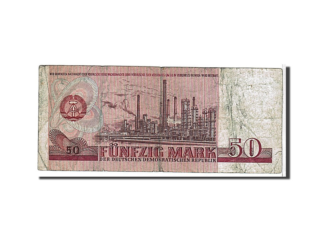Germany - Democratic Republic, 50 Mark, 1971, KM #30a, VG(8-10), DA5568587