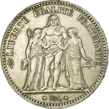 Munten, Frankrijk, Hercule, 5 Francs, 1878, Bordeaux, PR, Zilver, Gadoury:745a