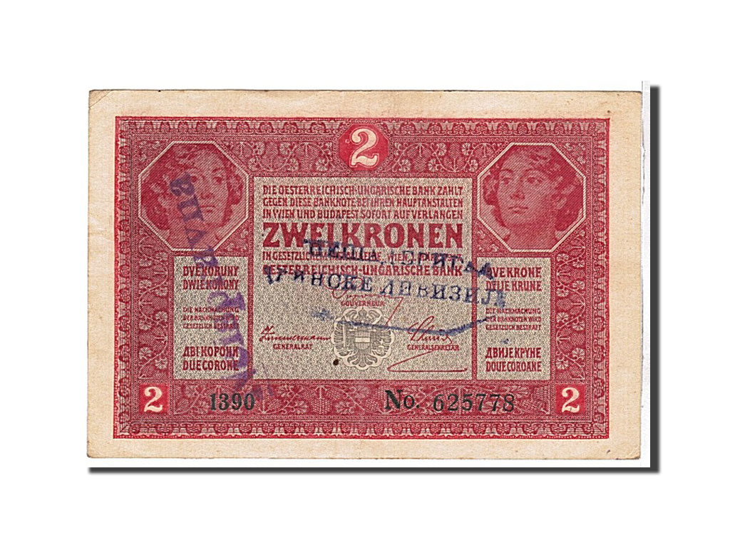 Austria, 2 Kronen, 1917, KM #50, EF(40-45), 1390625778