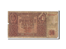 Croatia, 50 Kuna, 1941, KM #1a, VG(8-10), M0940130