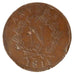 FRANCE, 10 Centimes, 1814, Antwerp, VF(20-25), Bronze, Gadoury #191c, 24.80