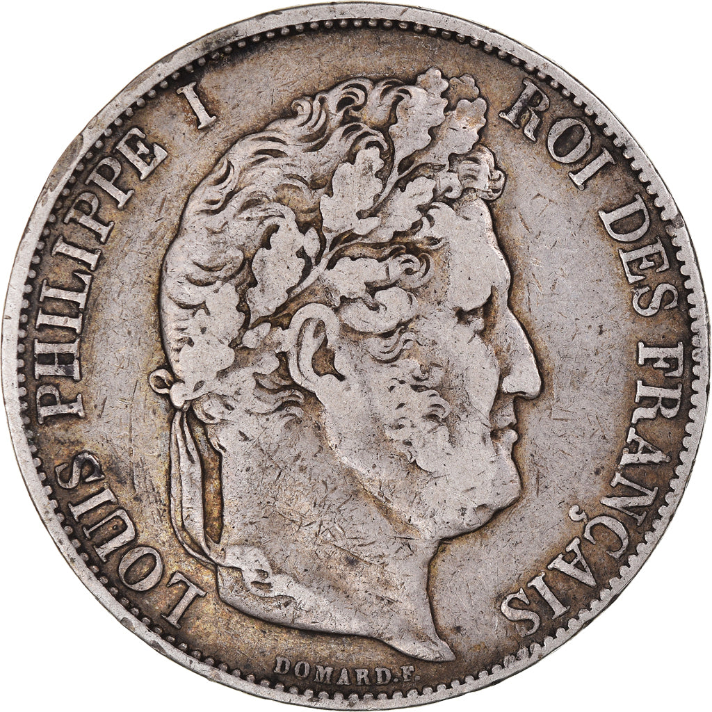 Coin, France, Louis-Philippe, 5 Francs, 1844, Lille, VF(20-25), Silver