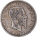Moneta, Włochy, Vittorio Emanuele II, 5 Lire, 1874, Milan, VF(20-25), Srebro