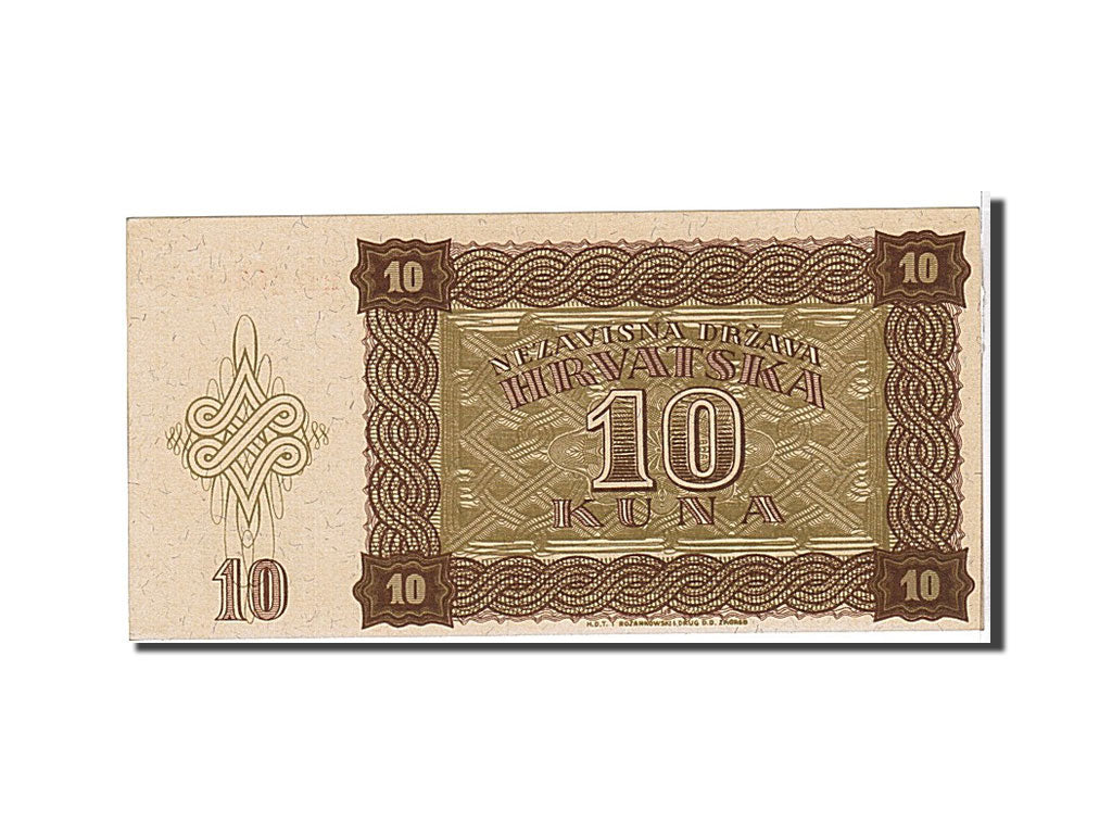 Banknote, Croatia, 10 Kuna, 1941, KM:5b, UNC(65-70)
