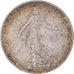 Moeda, França, Semeuse, 50 Centimes, 1917, Paris, AU(50-53), Prata, KM:854