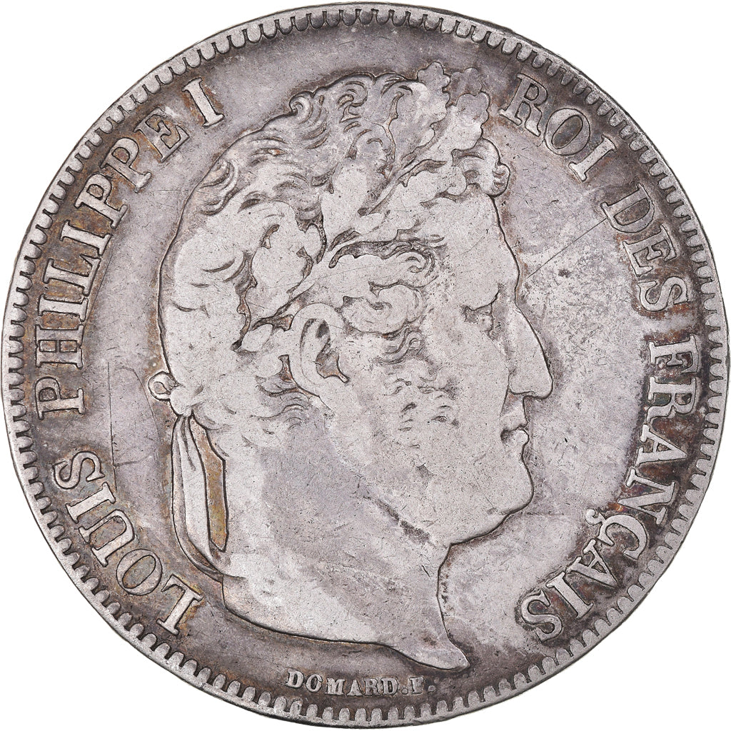 Coin, France, Louis-Philippe, 5 Francs, 1834, La Rochelle, VF(20-25), Silver