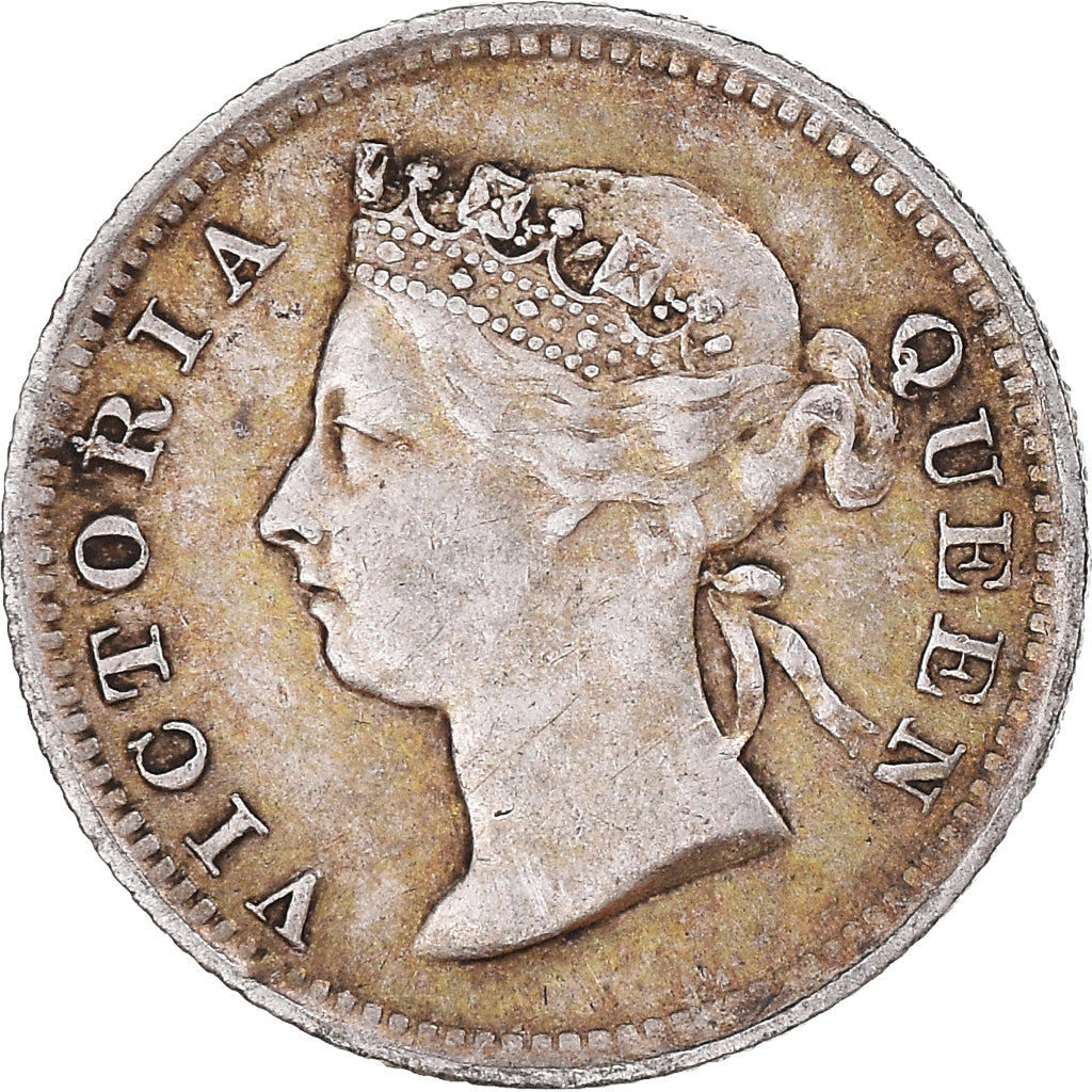 Münze, Hong Kong, Victoria, 5 Cents, 1897, VZ, Silber, KM:5
