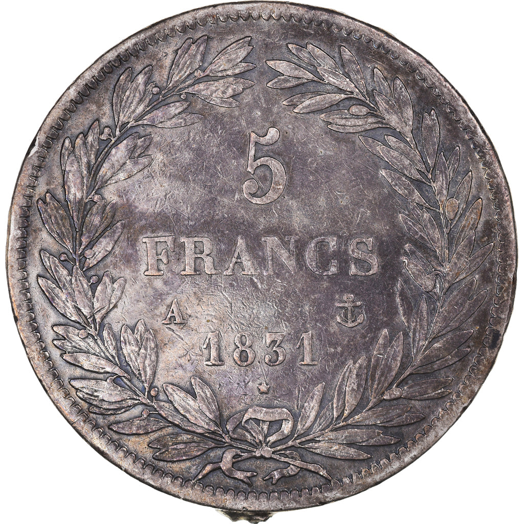 Monnaie, France, Louis-Philippe, 5 Francs, 1831, Paris, TB+, Argent, KM:735.1