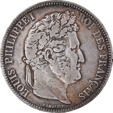 Monnaie, France, Louis-Philippe, 5 Francs, 1839, Bordeaux, TB+, Argent, KM:749.7
