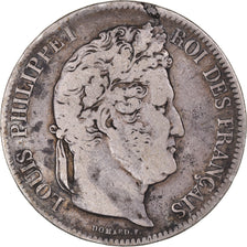 Coin, France, Louis-Philippe, 5 Francs, 1832, Marseille, VF(20-25), Silver