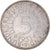Coin, GERMANY - FEDERAL REPUBLIC, 5 Mark, 1951, Karlsruhe, EF(40-45), Silver