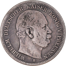 Munten, Duitse staten, PRUSSIA, Wilhelm I, 2 Mark, 1876, Hannover, FR+, Zilver