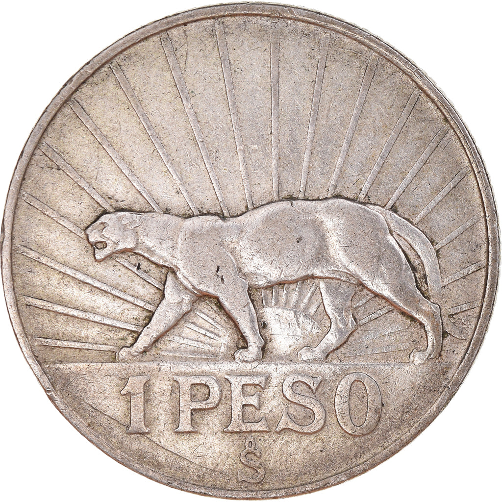Coin, Uruguay, Peso, 1942, Santiago, EF(40-45), Silver, KM:30