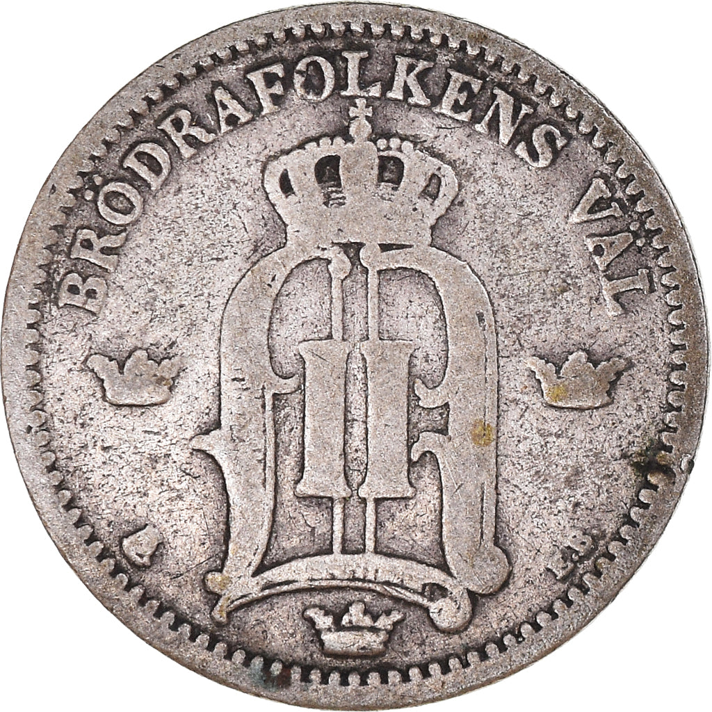 Coin, Sweden, Oscar II, 25 Öre, 1899, VF(30-35), Silver, KM:739