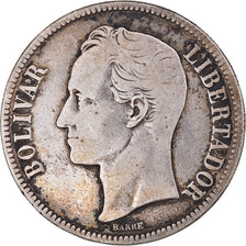 Munten, Venezuela, Gram 25, 5 Bolivares, 1936, FR, Zilver, KM:24.2