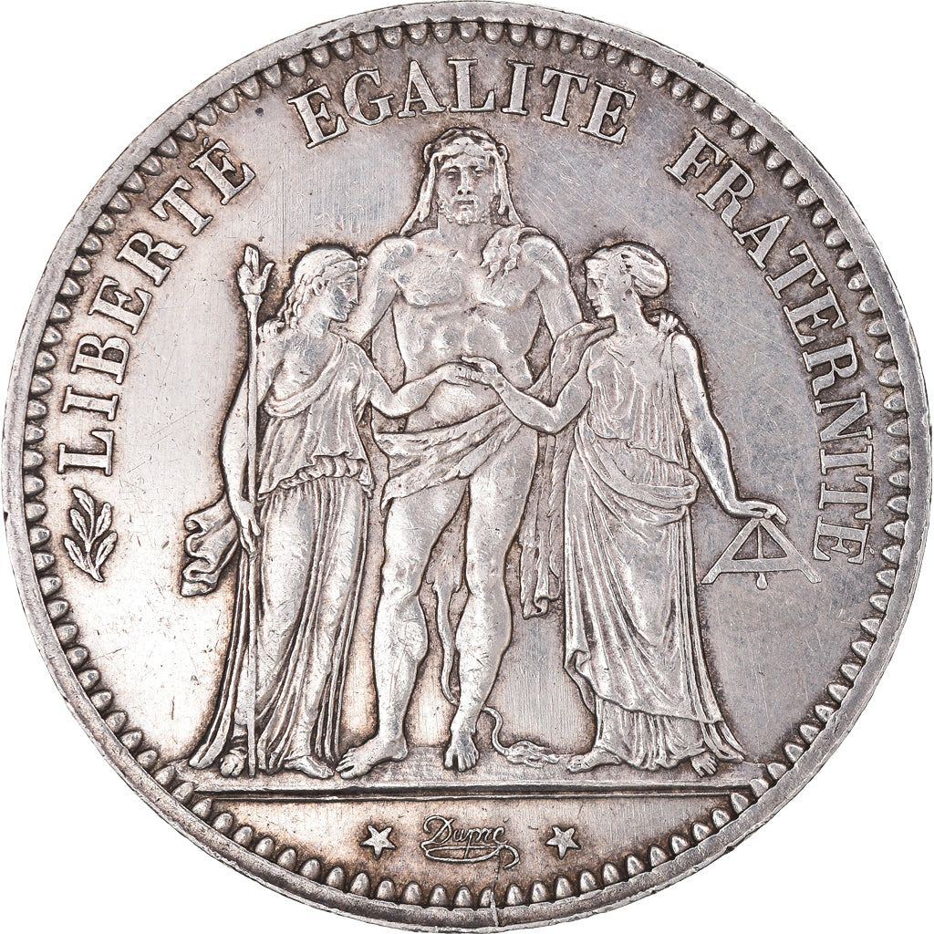 Coin, France, Hercule, 5 Francs, 1873, Paris, AU(50-53), Silver, KM:820.1
