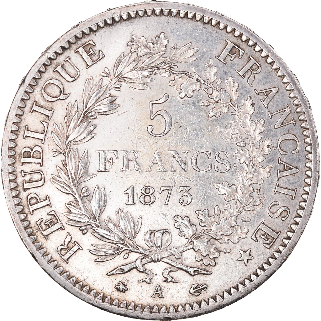 Coin, France, Hercule, 5 Francs, 1873, Paris, AU(50-53), Silver, KM:820.1