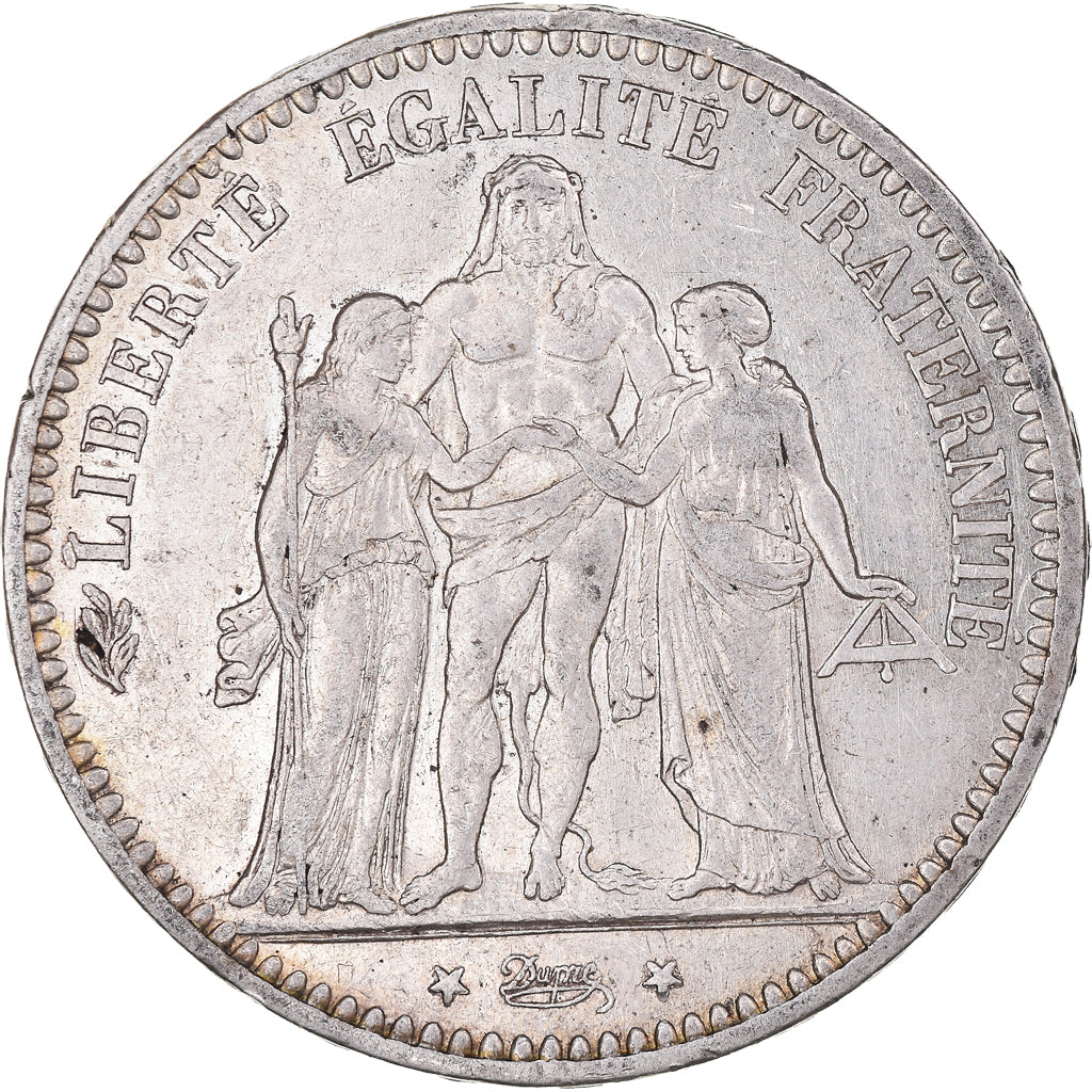 Coin, France, Hercule, 5 Francs, 1873, Paris, AU(50-53), Silver, KM:820.1