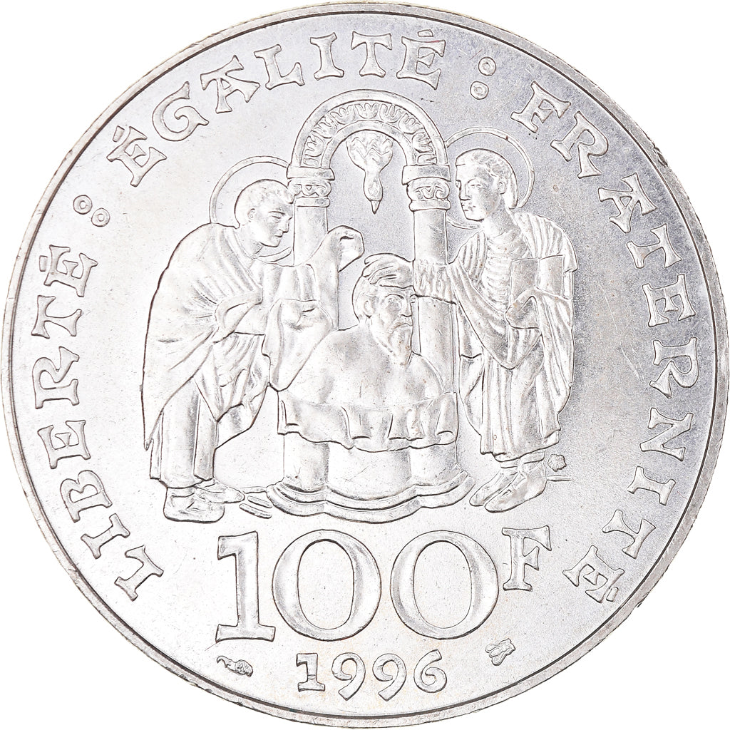 Monnaie, France, Clovis, 100 Francs, 1996, SUP+, Argent, Gadoury:953, KM:1180