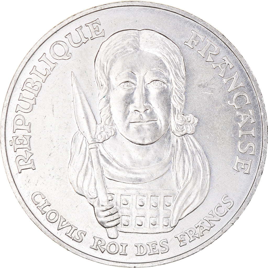 Monnaie, France, Clovis, 100 Francs, 1996, SUP+, Argent, Gadoury:953, KM:1180