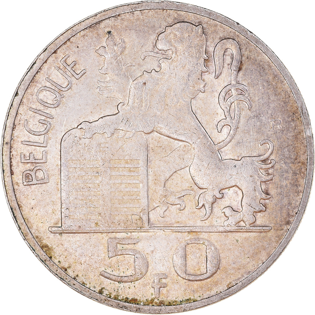 Coin, Belgium, Régence Prince Charles, 50 Francs, 50 Frank, 1948, EF(40-45)