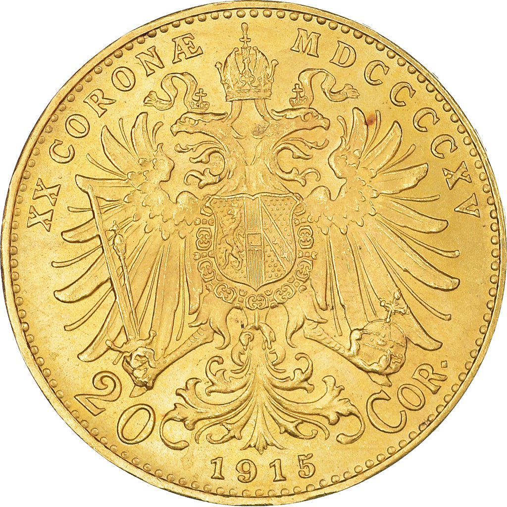 Moneta, Austria, Franz Joseph I, 20 Corona, 1915, Vienna, Official restrike