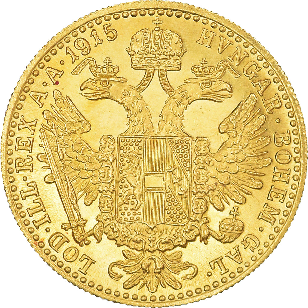 Monnaie, Autriche, Franz Joseph I, Ducat, 1915, Refrappe, SPL, Or, KM:2267