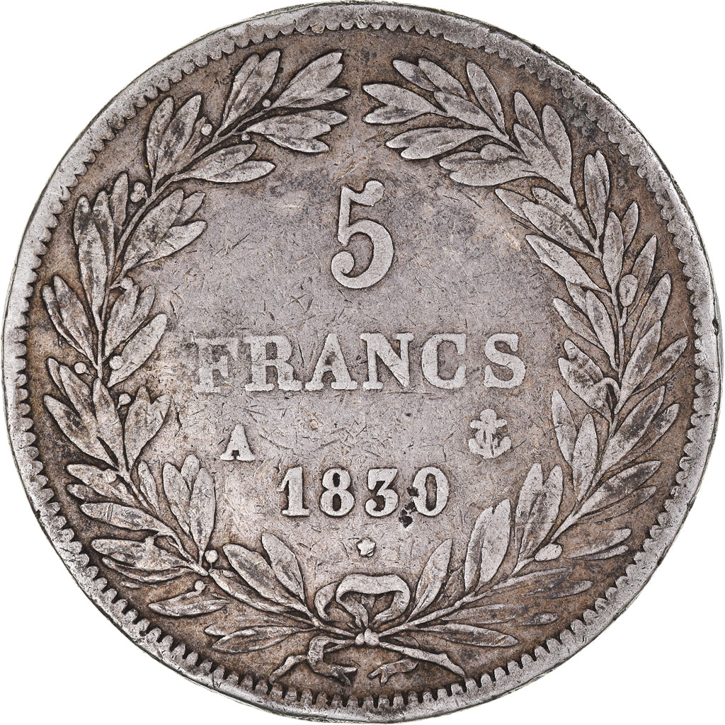 Monnaie, France, Louis-Philippe, 5 Francs, 1830, Paris, TB, Argent