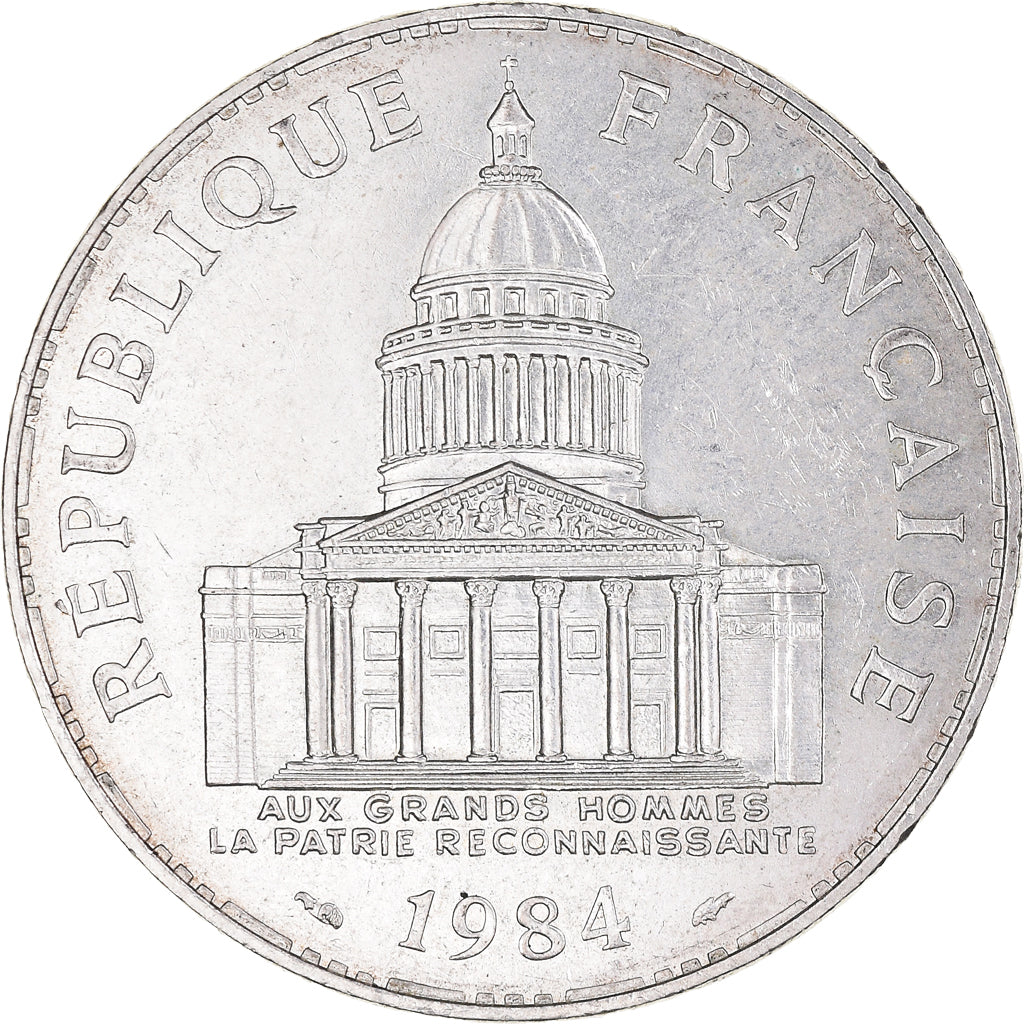 Coin, France, Panthéon, 100 Francs, 1984, Paris, MS(60-62), Silver, KM:951.1