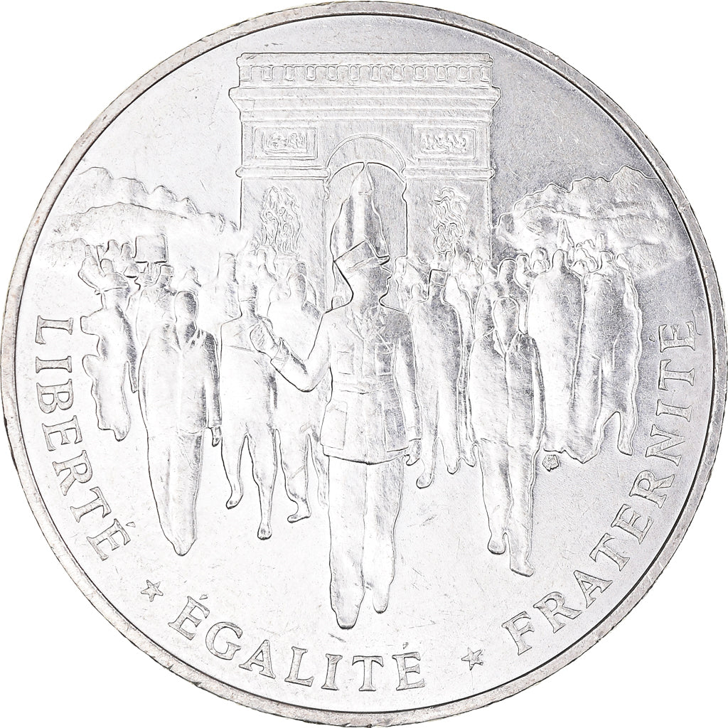 Coin, France, Libération de Paris, 100 Francs, 1994, Paris, MS(63), Silver