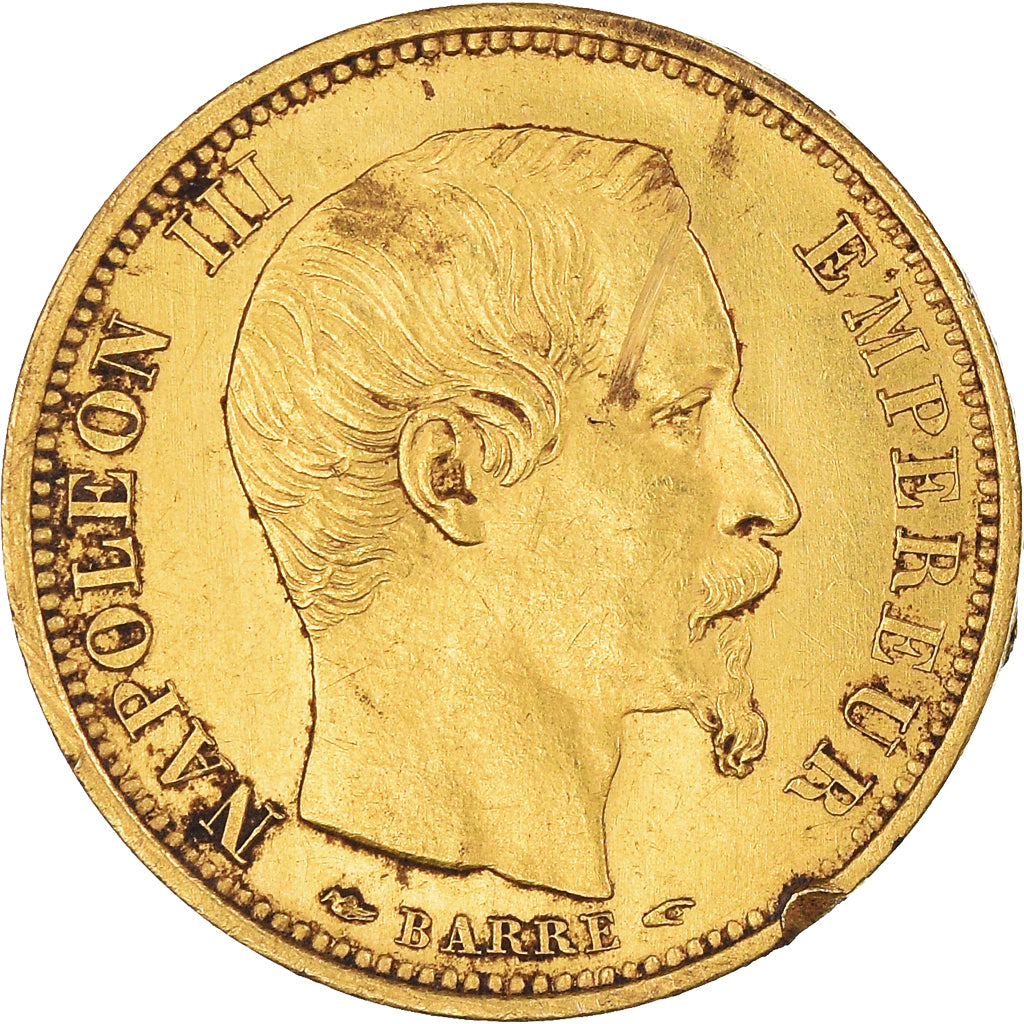 Monnaie, France, Napoleon III, 10 Francs, 1854, Paris, Petit Module