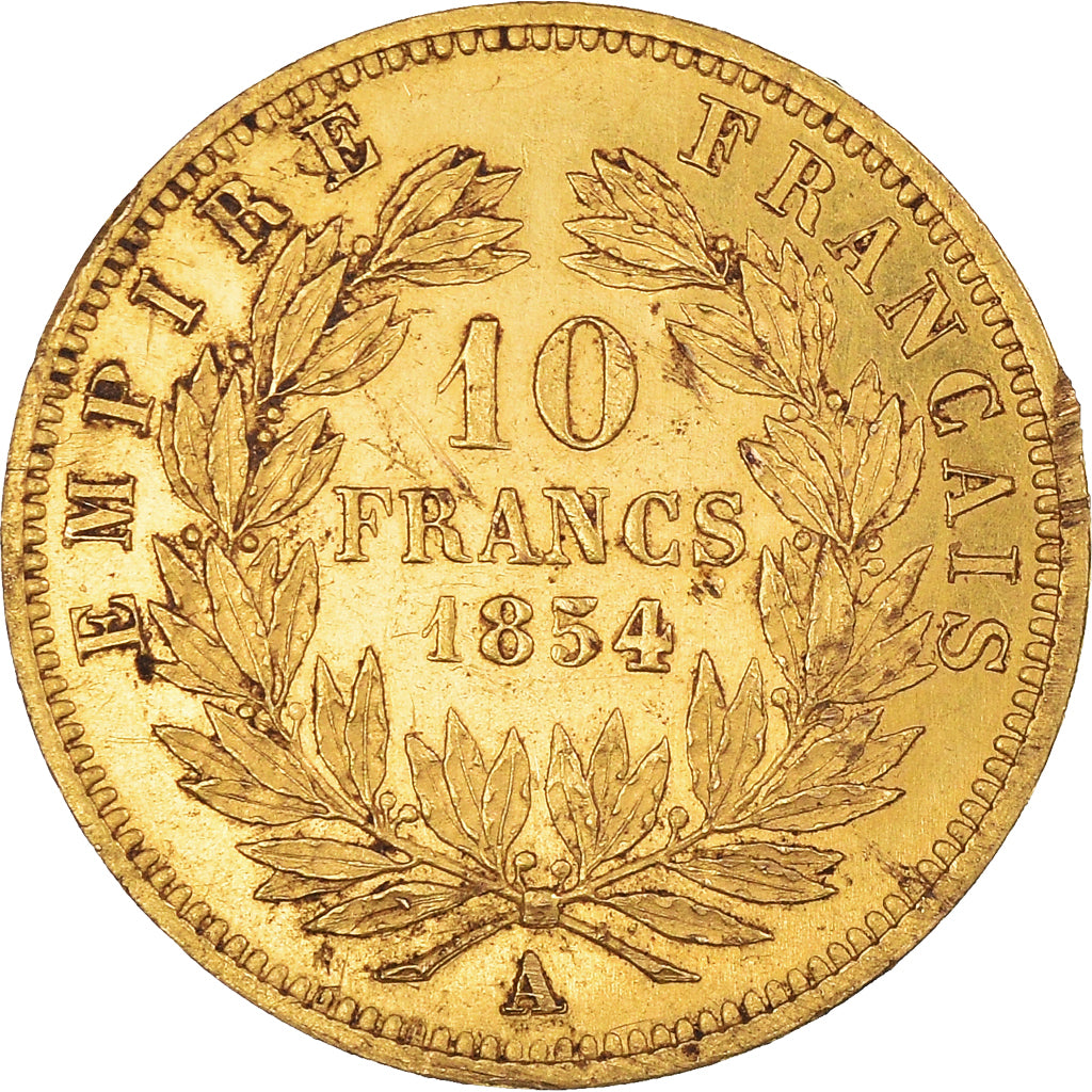Monnaie, France, Napoleon III, 10 Francs, 1854, Paris, Petit Module