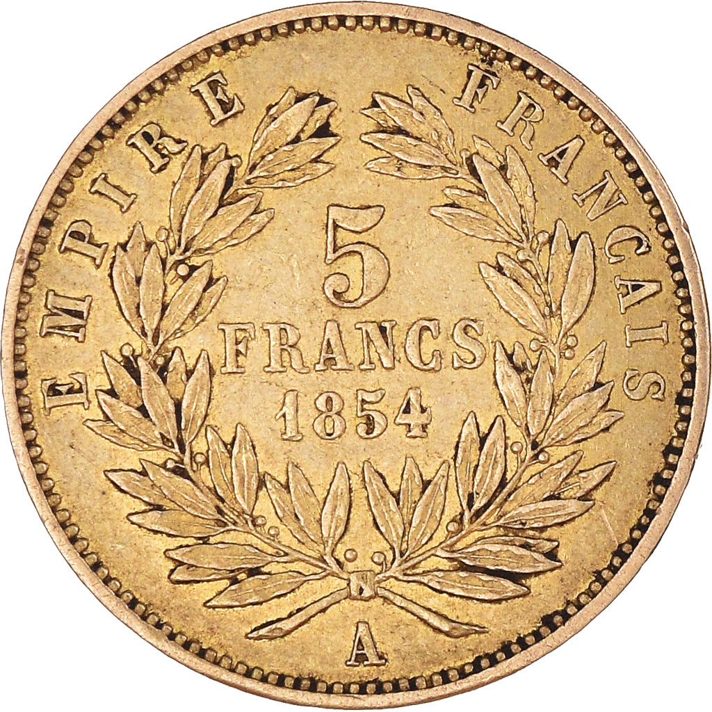Münze, Frankreich, Napoleon III, Napoléon III, 5 Francs, 1854, Paris, Petit