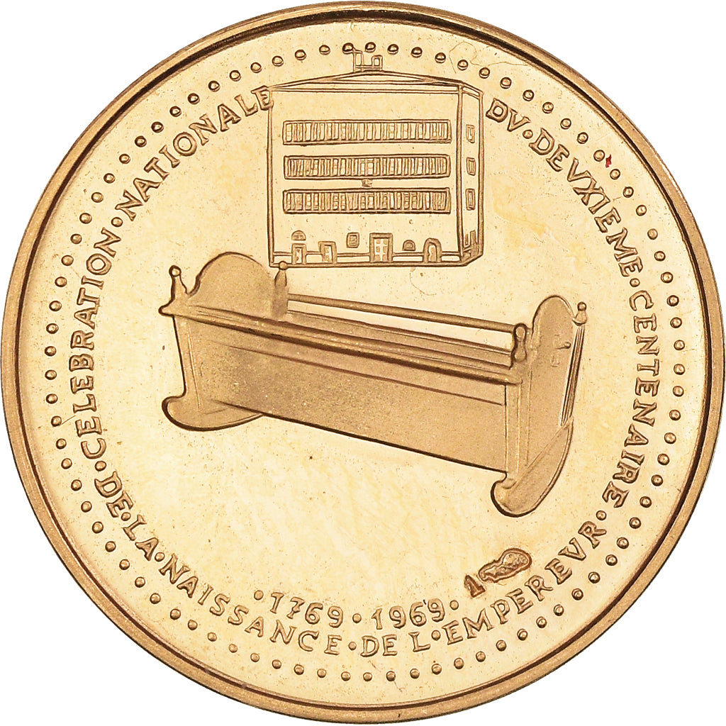 Francja, Medal, Piąta Republika Francuska, Historia, 1969, De Jaeger, MS(63)