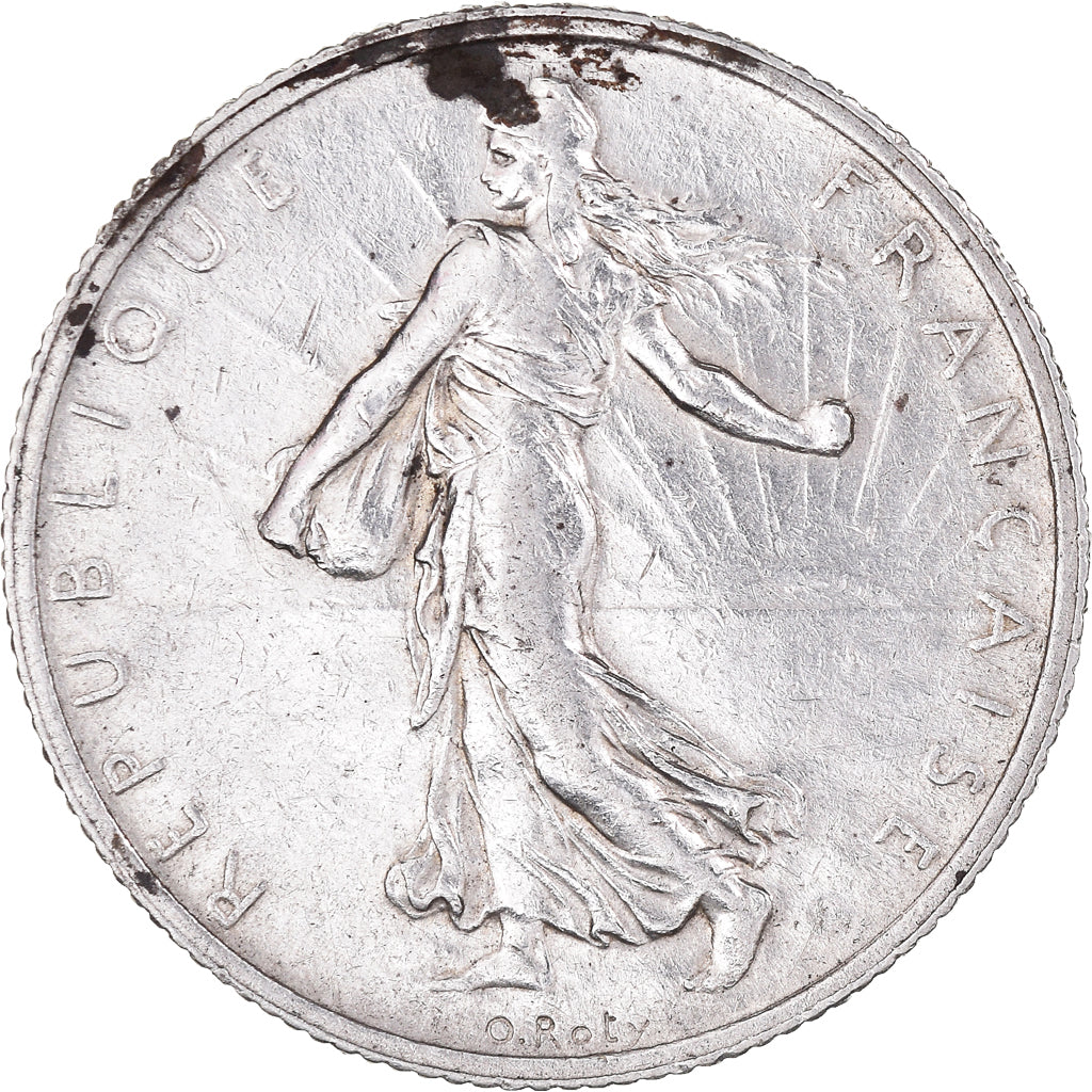 Münze, Frankreich, Semeuse, 2 Francs, 1914, Castelsarrasin, VZ, Silber