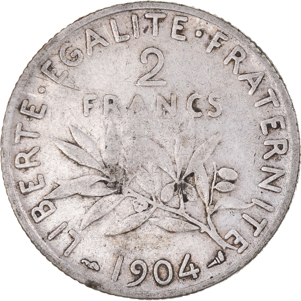 Münze, Frankreich, Semeuse, 2 Francs, 1904, Paris, SS, Silber, KM:845.1