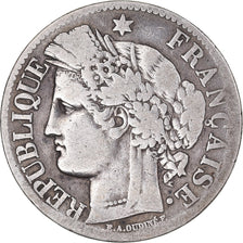 Coin, France, Cérès, 2 Francs, 1870, Paris, VF(20-25), Silver, KM:817.1