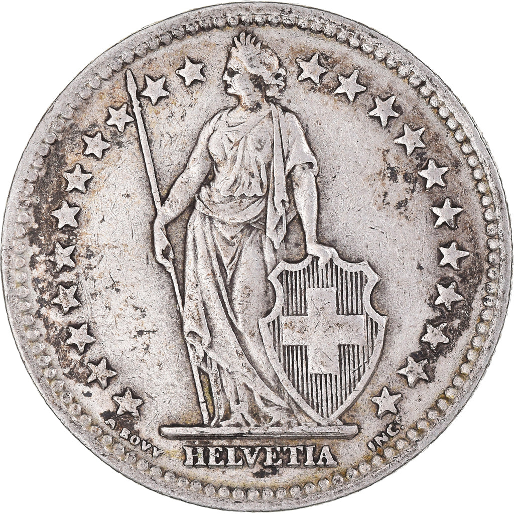 Coin, Switzerland, 2 Francs, 1941, Bern, EF(40-45), Silver, KM:21