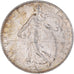 Moeda, França, Semeuse, 2 Francs, 1909, Paris, MS(60-62), Prata, KM:845.1