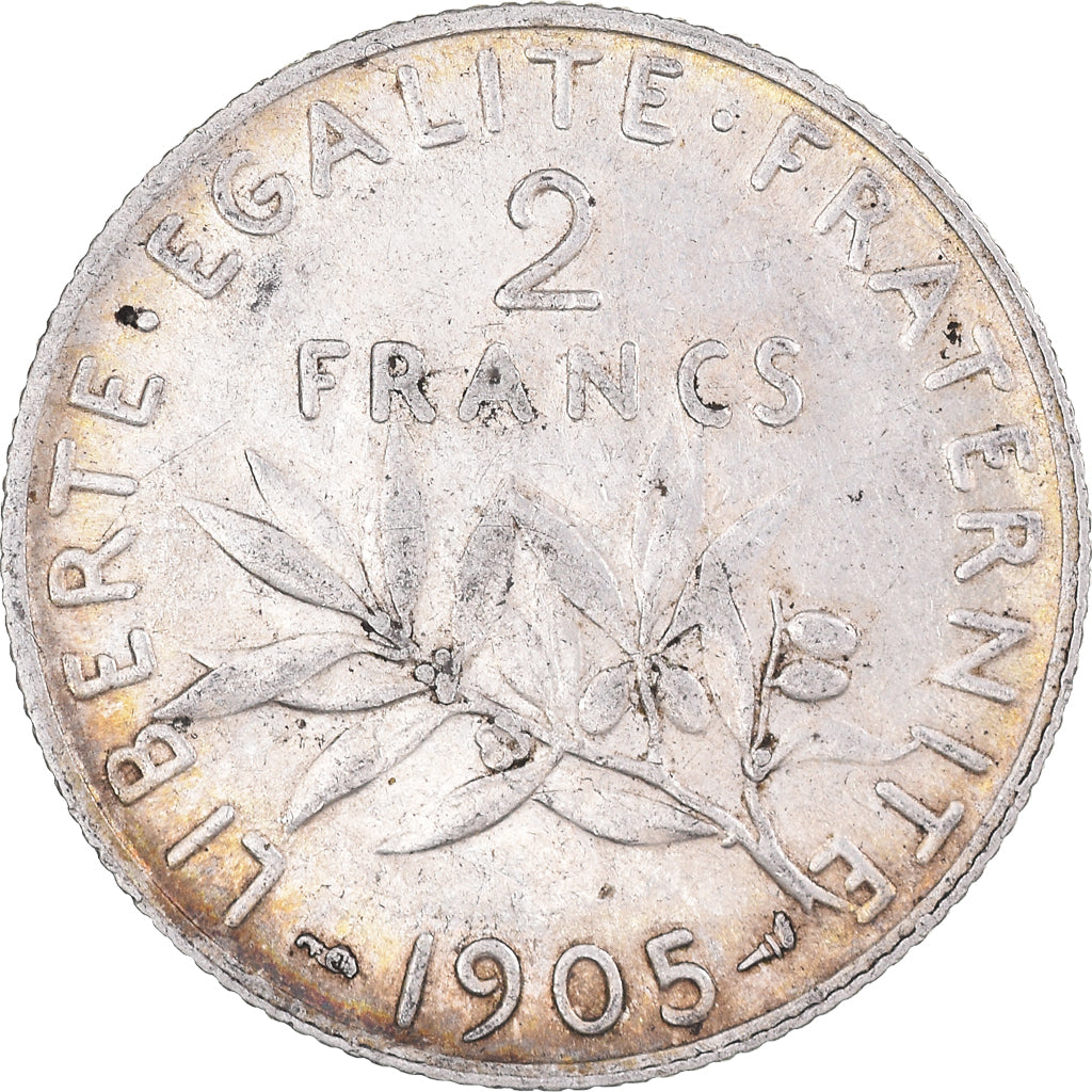 Münze, Frankreich, Semeuse, 2 Francs, 1905, Paris, SS+, Silber, KM:845.1