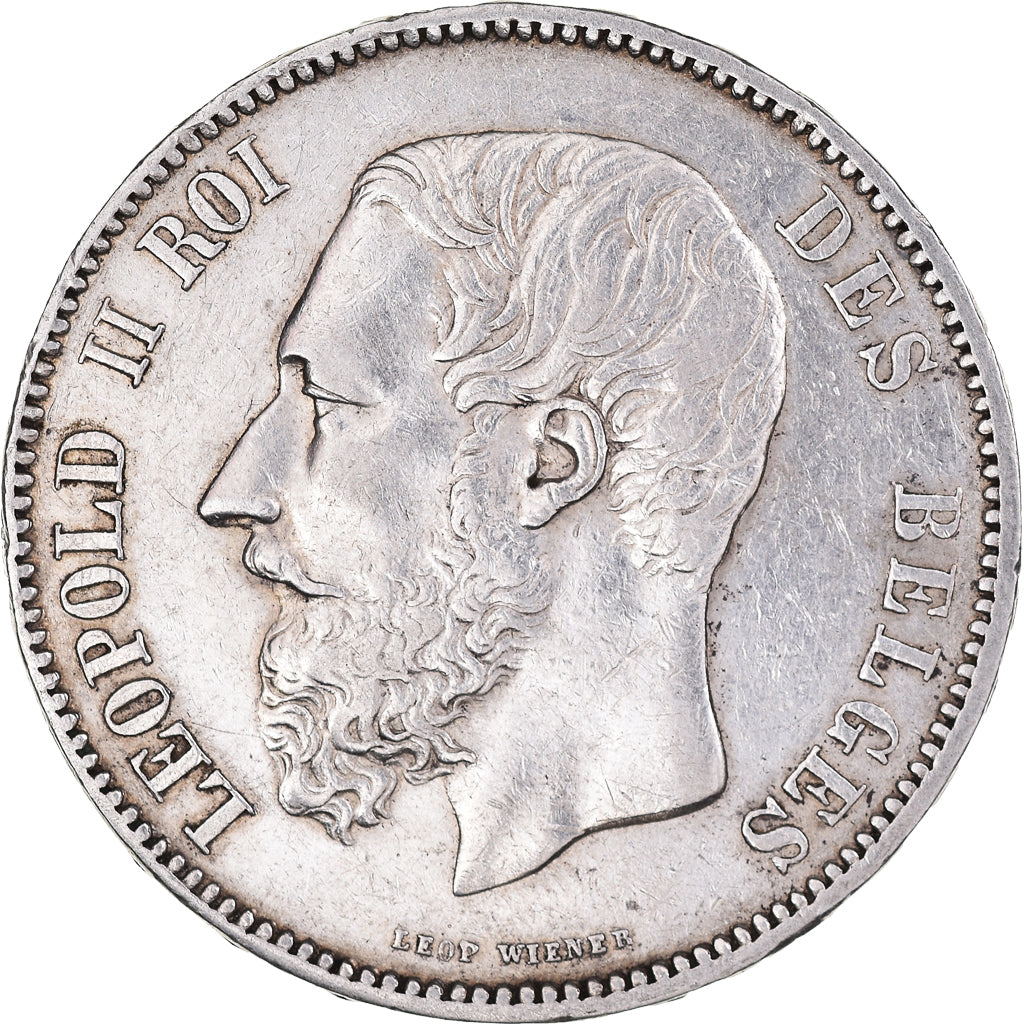 Monnaie, Belgique, Leopold II, 5 Francs, 5 Frank, 1868, Bruxelles, SUP, Argent