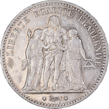 Coin, France, Hercule, 5 Francs, 1874, Paris, AU(50-53), Silver, KM:820.1