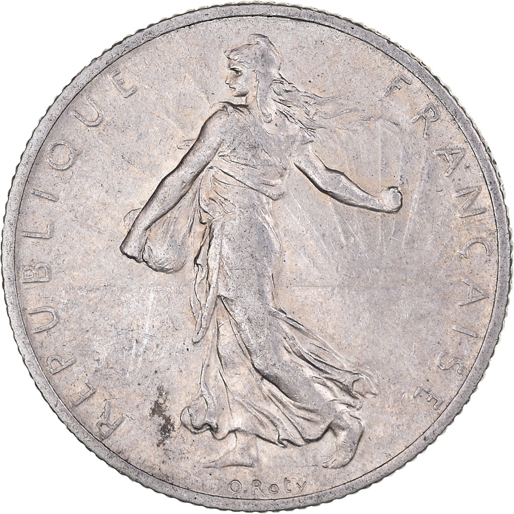 Moneda, Francia, Semeuse, 2 Francs, 1912, MBC, Plata, KM:845.1, Gadoury:532