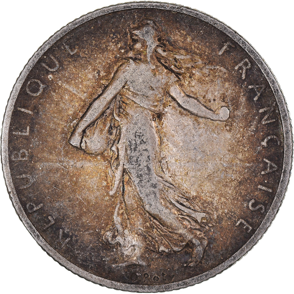 France, Semeuse, 2 Francs, 1904, Paris, EF(40-45), Silver, KM:845.1, Gadoury:532