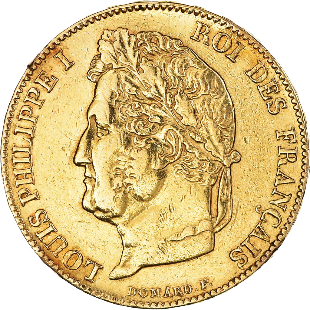 Monnaie, France, Louis-Philippe, 20 Francs, 1844, Lille, TTB+, Or, Gadoury:1031