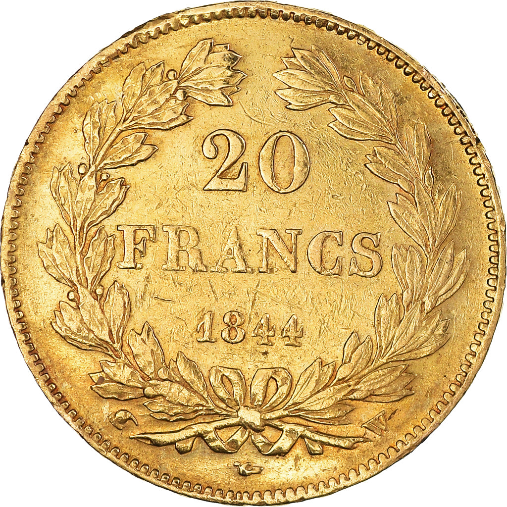 Monnaie, France, Louis-Philippe, 20 Francs, 1844, Lille, TTB+, Or, Gadoury:1031